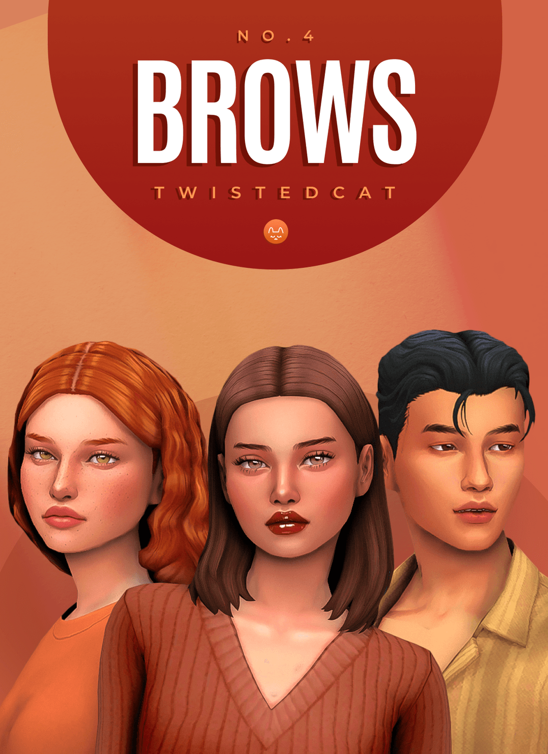 Скриншот мода Сет бровей Brow set NO.4